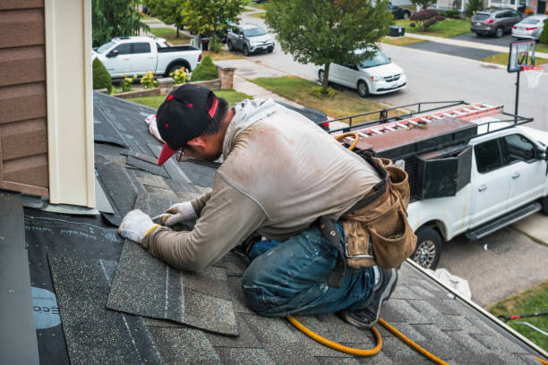 Professional Roof Installation technician working in Marshall, IN